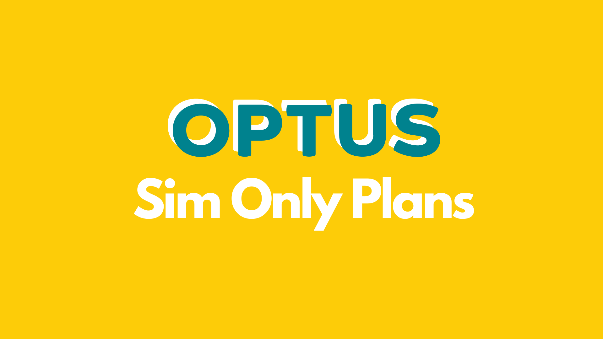 Optus Sim Only Plans